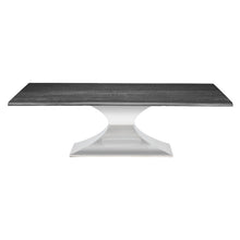 Load image into Gallery viewer, 112&quot; Chic Conference Table in Oxidized Grey Oak &amp; Stainless Steel
