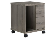 Load image into Gallery viewer, Dark Taupe Side Cabinet with 2 Drawers
