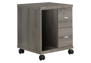 Dark Taupe Side Cabinet with 2 Drawers