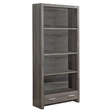Load image into Gallery viewer, Classic Bookcase with Storage Drawer in Taupe
