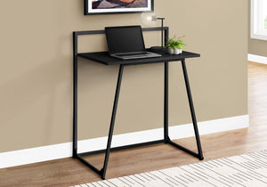 30" Black Desk with Slim Metal Frame