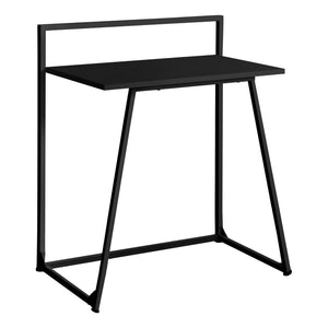 30" Black Desk with Slim Metal Frame