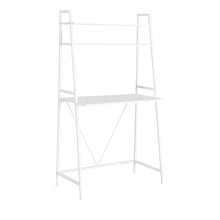 Load image into Gallery viewer, A-Frame 32&quot; Desk in White with Overhead Storage
