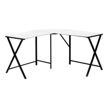 Load image into Gallery viewer, 55&quot; White Geometric Corner Desk
