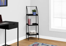 Load image into Gallery viewer, Curved Bookcase with 3 Shelves in Black
