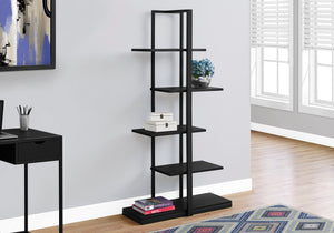 Asymmetrical Bookcase in Black