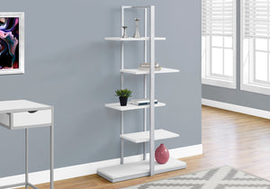 Asymmetrical Bookcase in White