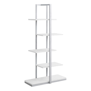 Asymmetrical Bookcase in White