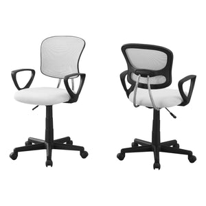 Low Back Mesh Office Chair in White