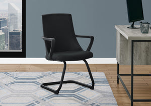 Black Sliding Pair of Office Chairs
