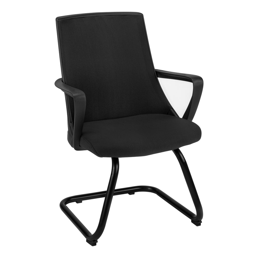 Black Sliding Pair of Office Chairs