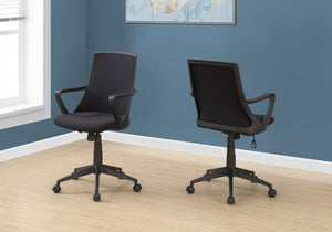 Mesh Office Chair with Arched Back in Black