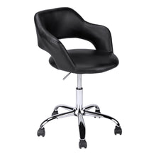 Load image into Gallery viewer, Black Low Back Office Chair with Keyhole
