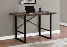Load image into Gallery viewer, Wagon Desk in Dark Reclaimed Wood &amp; Black
