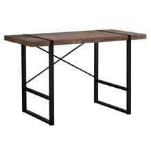 Load image into Gallery viewer, Wagon Desk in Dark Reclaimed Wood &amp; Black
