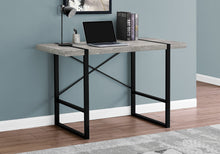 Load image into Gallery viewer, Wagon Desk in Gray Reclaimed Wood &amp; Black
