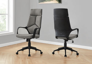 Gray & Black Segmented Executive Office Chair