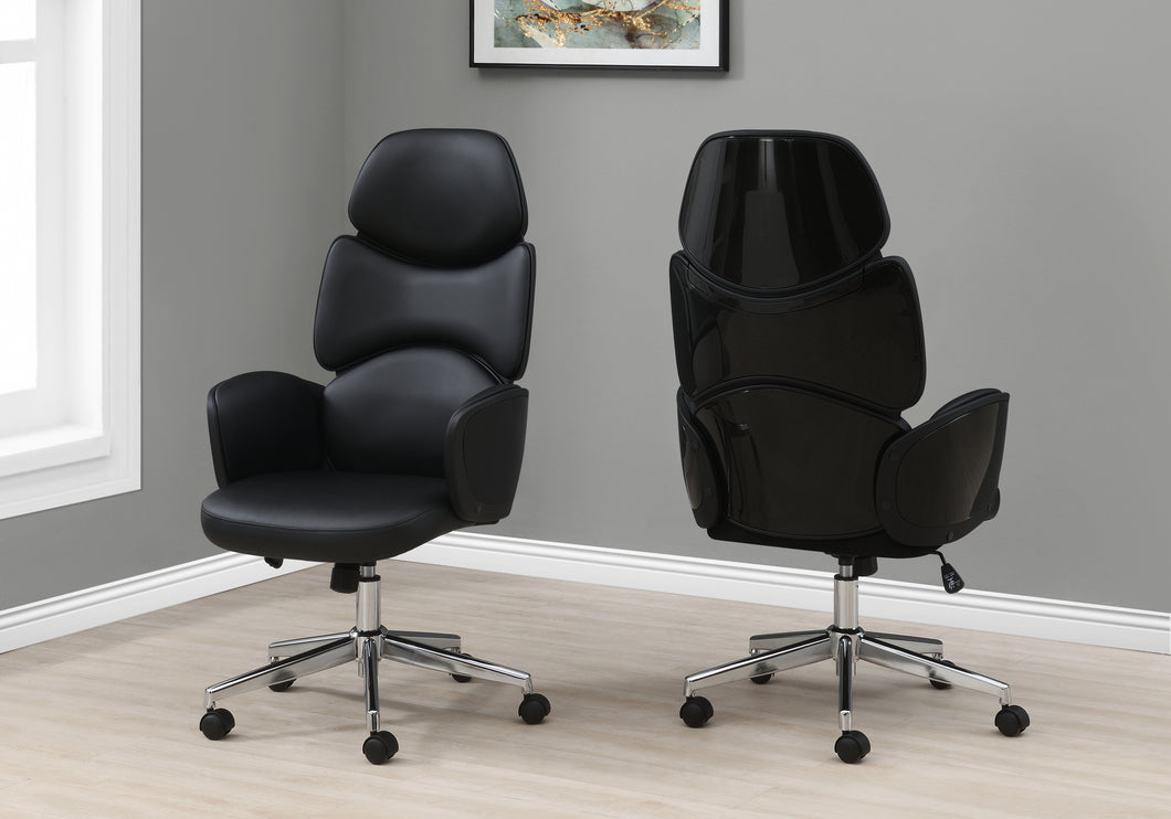 Glossy Black Executive Office Chair