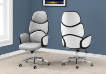 Load image into Gallery viewer, Glossy Gray Executive Office Chair

