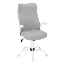 Load image into Gallery viewer, Gray Fabric Office Chair with White Frame
