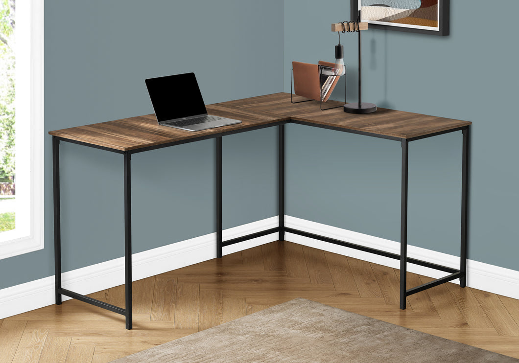 Basic L-Shaped Desk in Reclaimed Wood