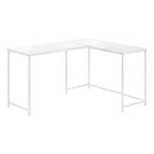 Load image into Gallery viewer, Basic L-Shaped Desk in White Finish
