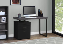Load image into Gallery viewer, Reversible 47&quot; Gray Woodgrain &amp; Black Desk

