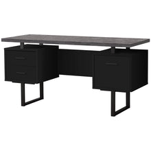 Load image into Gallery viewer, 60&quot; Floating Desk with Deep Storage Drawers in Gray
