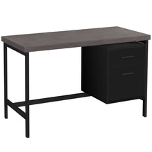 Load image into Gallery viewer, Gray &amp; Black 47&quot; Desk with Included File
