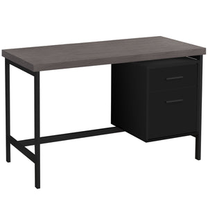 Gray & Black 47" Desk with Included File