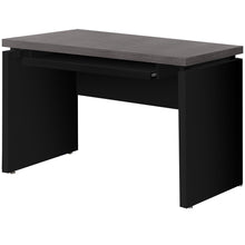 Load image into Gallery viewer, Gray &amp; Black 47&quot; Desk with Keyboard Tray
