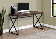 Load image into Gallery viewer, Factory-Style 47&quot; Desk in Reclaimed Brown Wood
