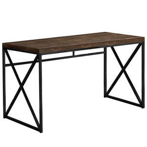 Factory-Style 47" Desk in Reclaimed Brown Wood