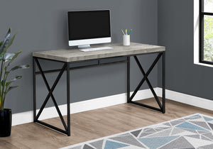 Factory-Style 47" Desk in Reclaimed Gray Wood