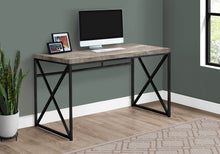 Load image into Gallery viewer, Factory-Style 47&quot; Desk in Reclaimed Taupe Wood
