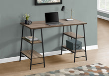 Load image into Gallery viewer, 48&quot; Twin Ladder Desk in Dark Taupe &amp; Black
