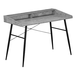48" Modern Pocket Desk in Gray Stone Finish
