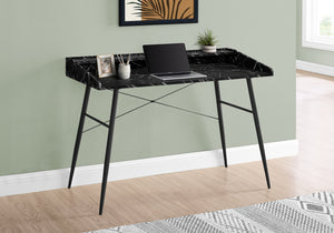 48" Modern Pocket Desk in Black Marble Finish