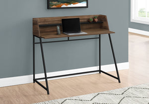48" Desk with High Sides & Shelf in Reclaimed Brown Wood