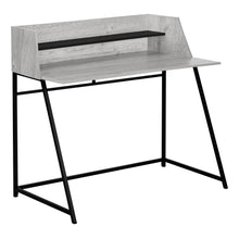 Load image into Gallery viewer, 48&quot; Desk with High Sides &amp; Shelf in Gray Woodgrain

