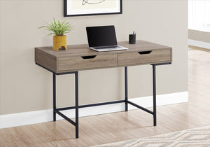 48" 2-Drawer Table Desk in Dark Taupe
