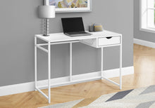 Load image into Gallery viewer, 42&quot; Utilitarian 1-Drawer Desk in White
