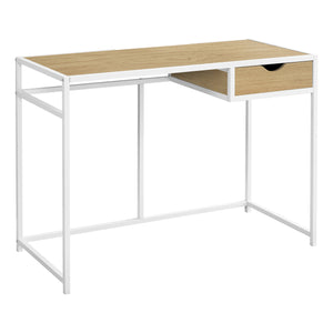 42" Utilitarian 1-Drawer Desk in Natural Wood