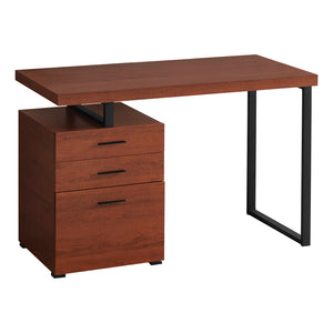 Cherry 48" Reversible Desk with File