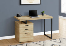 Load image into Gallery viewer, Natural Wood 48&quot; Reversible Desk with File
