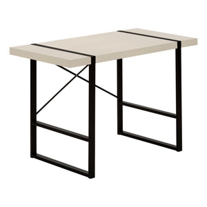 Modern Taupe X-Frame 48" Barn Desk