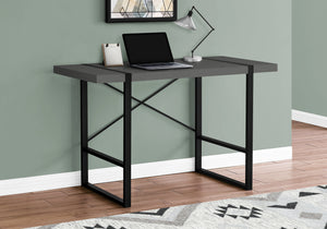 Modern Gray X-Frame 48" Barn Desk