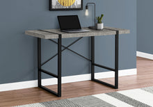 Load image into Gallery viewer, Concrete &amp; Black X-Frame 48&quot; Barn Desk
