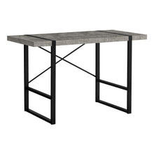 Load image into Gallery viewer, Concrete &amp; Black X-Frame 48&quot; Barn Desk
