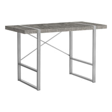 Load image into Gallery viewer, Concrete &amp; Silver X-Frame 48&quot; Barn Desk
